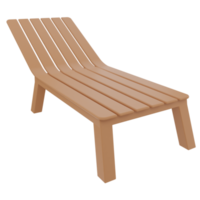 illustration 3d de chaise de plage png