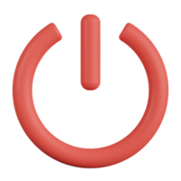 Power Button 3D Icon png