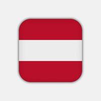 bandera de austria, colores oficiales. ilustración vectorial vector