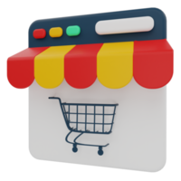 online winkel 3d illustratie png