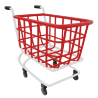 Shopping Cart 3D Illustration png