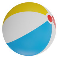 illustration 3d de ballon de plage png