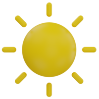 Sun 3D Illustration png