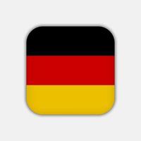 bandera de alemania, colores oficiales. ilustración vectorial vector