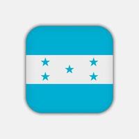 Honduras flag, official colors. Vector illustration.