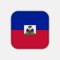 Haiti flag, official colors. Vector illustration.