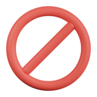 prohibición, 3d, icono png