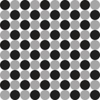 lindo negro blanco bw gris polkadot círculo redondo esfera forma abstracta elemento guinga a cuadros tartán plaid scott patrón ilustración papel de regalo, alfombra de picnic, mantel, fondo de tela vector