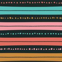 Ethnic Tribal Geometric Folk Indian Scandinavian Gypsy Mexican Boho African Ornament Texture Seamless Pattern Zigzag Dot Line Horizontal Stripe Dark Color Print Textiles Background Vector Illustration