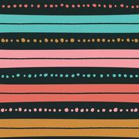 Ethnic Tribal Geometric Folk Indian Scandinavian Gypsy Mexican Boho African Ornament Texture Seamless Pattern Zigzag Dot Line Horizontal Stripe Dark Color Print Textiles Background Vector Illustration