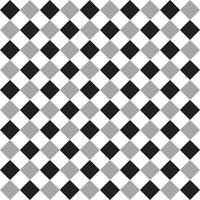 Cute Black White BW Grey Diamond Square Abstract abstract Shape Element Gingham Checkered Tartan Plaid Scott Pattern Illustration Wrapping Paper, Picnic Mat, Tablecloth, Fabric Background vector