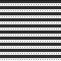 Black and White BW Stripe Horizontal Line Dot Dash Line Circle Seamless Pattern Vector Illustration Tablecloth, Picnic mat wrap paper, Mat, Fabric, Textile, Scarf