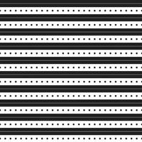 Black and White BW Stripe Horizontal Line Dot Dash Line Circle Seamless Pattern Vector Illustration Tablecloth, Picnic mat wrap paper, Mat, Fabric, Textile, Scarf