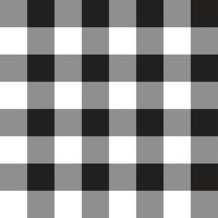 Black White Grey Square Abstract Shape Tile Element Gingham Check Checkered Tartan Plaid Scott Seamless Pattern Cartoon Vector Illustration Print Background Fashion Fabric Picnic