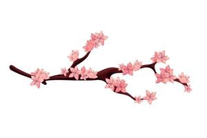 árbol de rama de sakura vector