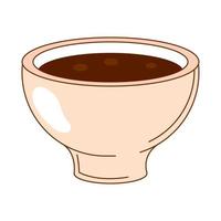 ceramic coffee cup vector