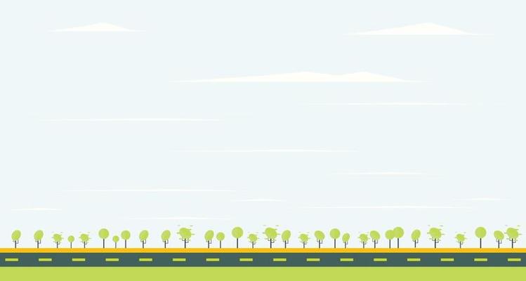Road With Trees Vector Art, Icons, and Graphics for Free Download