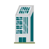 solar panel in building vector