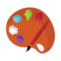 school artistic paintbrush vector