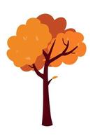 árbol seco de otoño vector