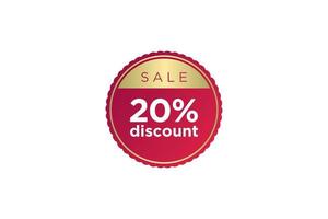 20 discount, Sales Vector badges for Labels, , Stickers, Banners, Tags, Web Stickers, New offer. Discount origami sign banner.