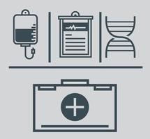 linear icons medical vector