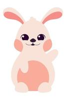 cute rabbit cartoon vector