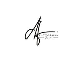 Letter DF Signature Logo Template Vector