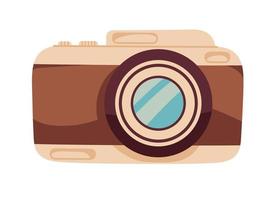 retro camera icon vector