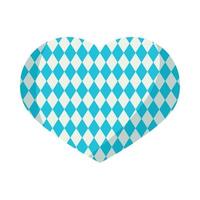 blue checkered heart vector