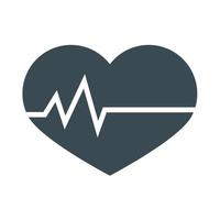 medical heartbeat line vector