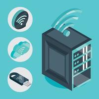 wifi signal technology vector