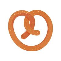 pretzel snack icon vector