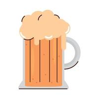 icono de vaso de cerveza vector