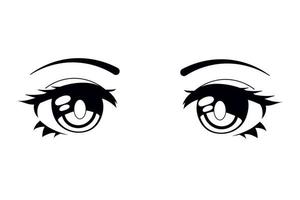 anime ojos comic vector