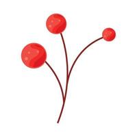 autumn berries branch vector