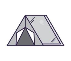 camping tent icon vector