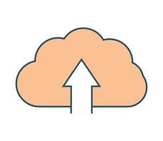 cloud storage upload vector