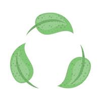 recycle leaves sign vector