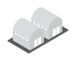 edificios de almacenamiento industrial vector