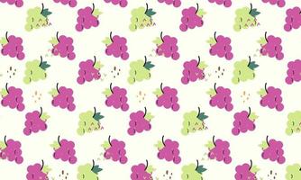 Seamless Pattern of Tropical Fruits Vector
