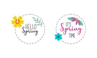 Spring Time Concept Collection vector