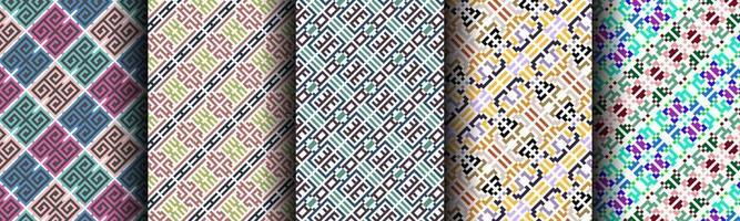 traditional modern abstract pattern ethnic bundle vector