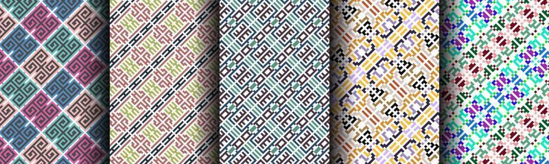 traditional modern abstract pattern ethnic bundle