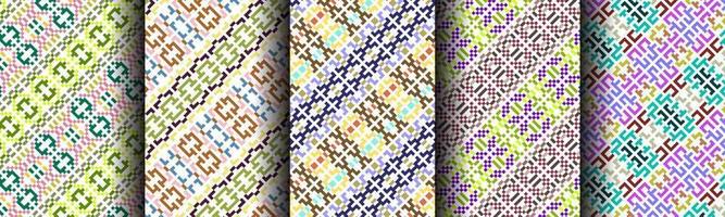traditional modern abstract pattern ethnic bundle vector