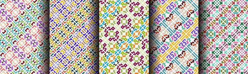 traditional modern abstract pattern ethnic bundle