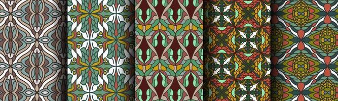 traditional modern abstract pattern ethnic bundle vector