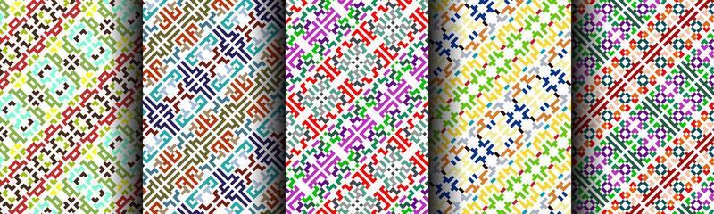 traditional modern abstract pattern ethnic bundle