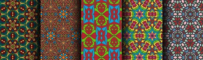 traditional modern abstract pattern ethnic bundle vector