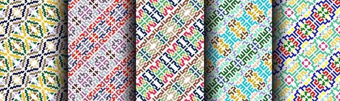 traditional modern abstract pattern ethnic bundle vector